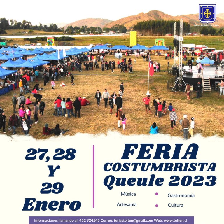 Este fin de semana se realizará Feria Costumbrista en Queule