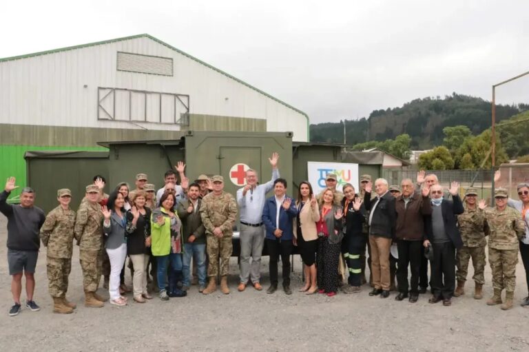 Se completa la instalación del hospital modular de campaña en Pueblo Nuevo