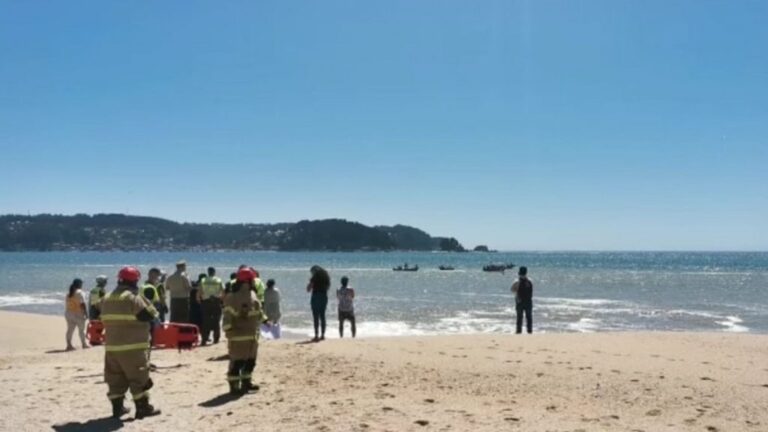 Luego de cinco días encuentran al padre de la familia que fue arrastrada por una ola en Pingueral