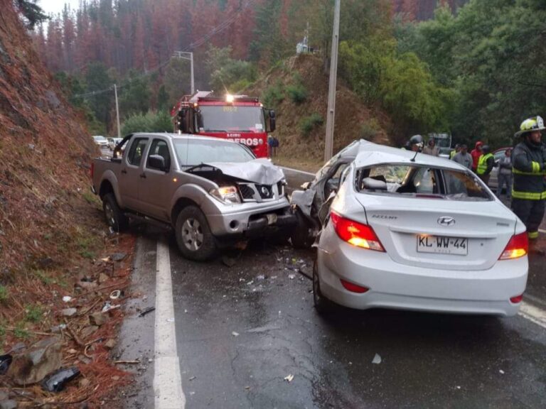 Multiples accidentes viales se han registrado en la provincia de Malleco debido a la lluvia