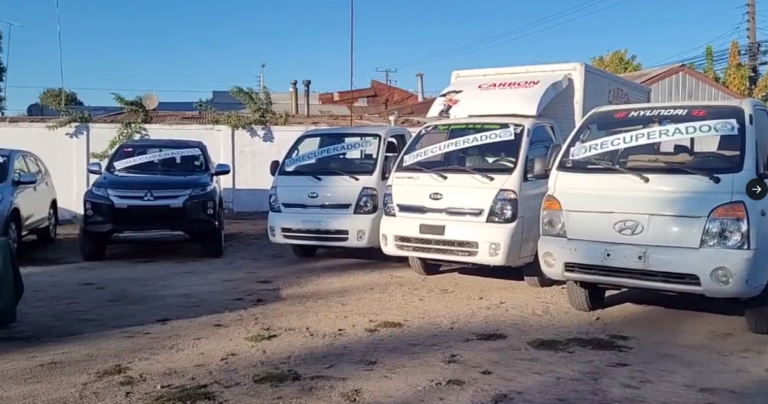 Fiscalía y Carabineros recuperan 10 vehículos robados en operativos realizados en cuatro comunas de Ñuble
