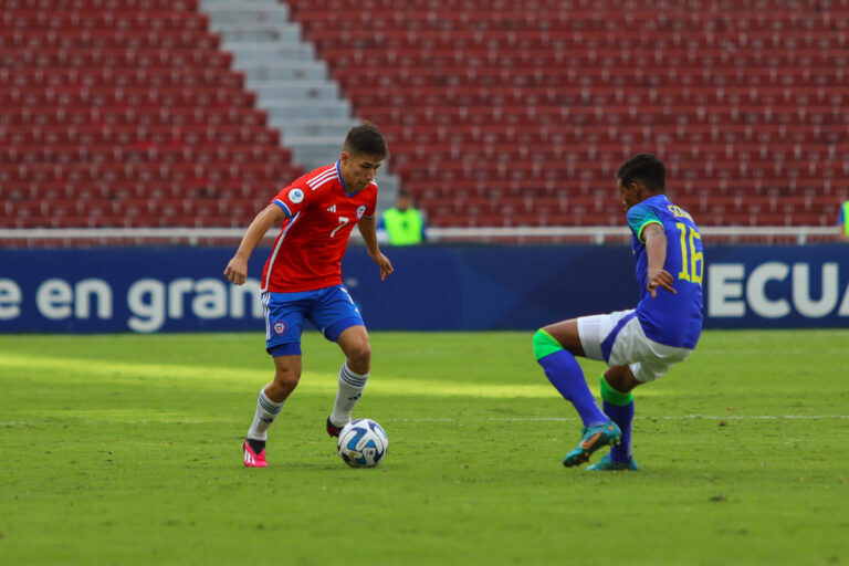La Selección Chilena Sub 17 cayó por 3-0 ante Brasil en el hexagonal sudamericano y quedó eliminada del Mundial de la categoría