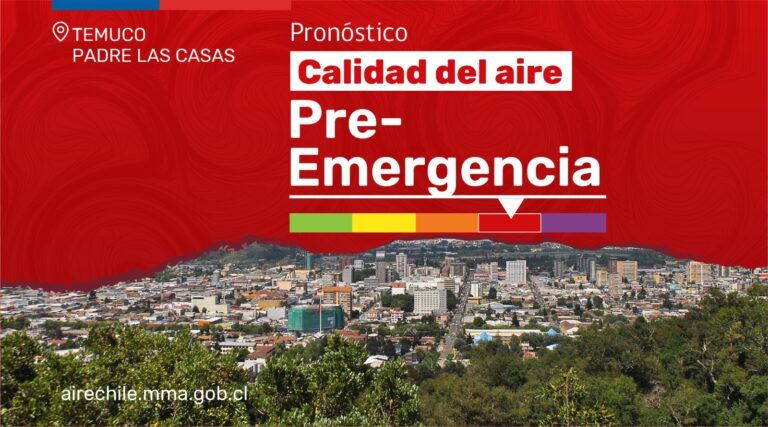 Seremi de Medio Ambiente decretó preemergencia ambiental para Temuco y Padre Las Casas