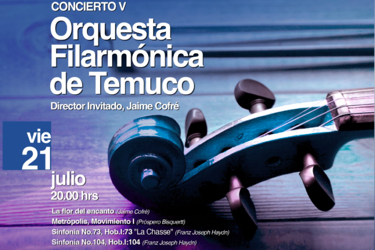 Orquesta Filarmónica de Temuco invita a la comunidad a su V concierto de temporada