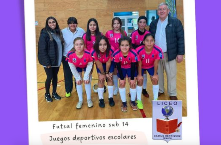 Liceo Camilo Henríquez campeón regional de futsal femenino