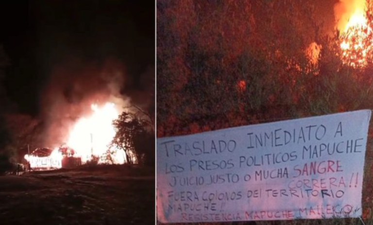 Victoria: Queman casa habitación y dejan sendas advertencias por los presos presos