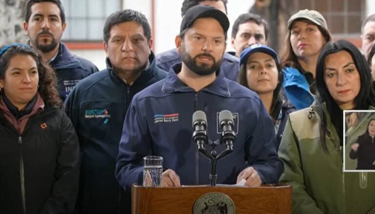 Presidente declara Estado Constitucional de Catástrofe entre las regiones de O’Higgins y Biobío por sistema frontal