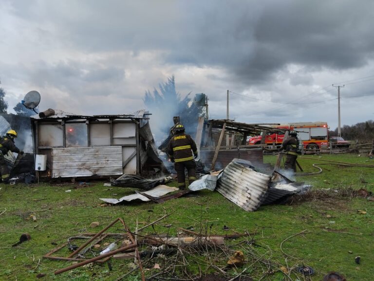 Incendio destruye modesta vivienda campesina en Collipulli