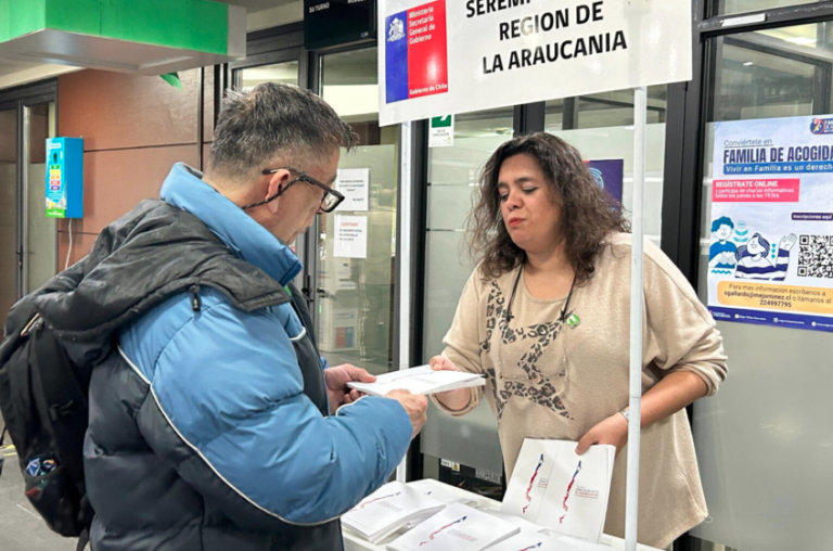 Distribución de propuesta constitucional en La Araucanía