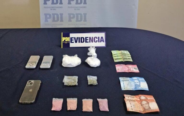 Angol: Sorprenden a sujeto transportando droga en transporte público