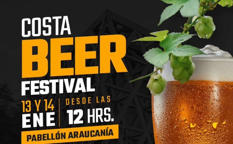 Costa Beer Fest reunirá durante dos días a cerveceros y emprendedores de la Costa Araucanía