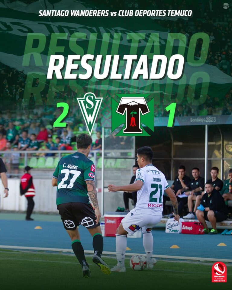 Deportes Temuco cayó por 2-1 de visita ante Santiago Wanderers