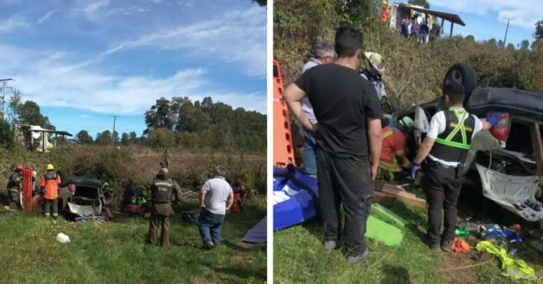 Trágico accidente vehicular ocurrido en Villarrica deja una persona fallecida y tres heridas