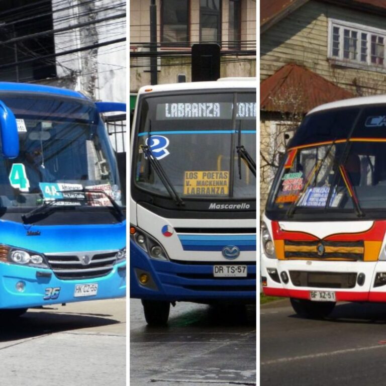 Tres líneas de microbuses de Temuco aumentarán pasaje en $50