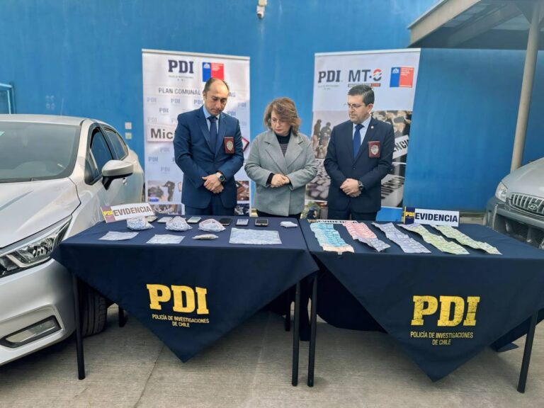 Cinco detenidos y $3 millones en cocaína y cannabis incautados tras operativo policial en Angol