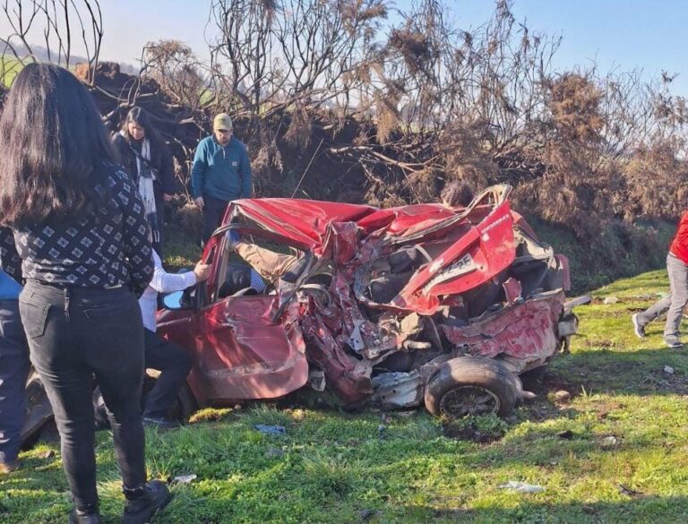 Trágico accidente vehicular entre Victoria y Traiguén: Tripulante salió eyectado