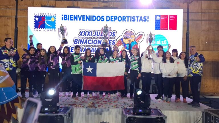 La Araucanía se coronó como la mejor región chilena en los Juegos Binacionales de la Araucanía