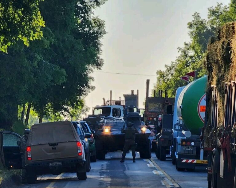 Caos en la ruta Victoria – Curacautín por “miguelitos” regados en la calzada