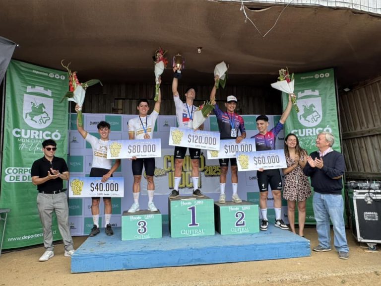 Francisco Kotsakis fue el ganador de la clásica pedalera Curicó-Iloca 2025