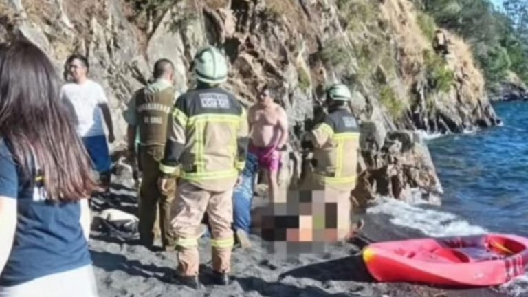 Joven fallece tras caer desde un roquerío al Lago Calafquén en Licanray