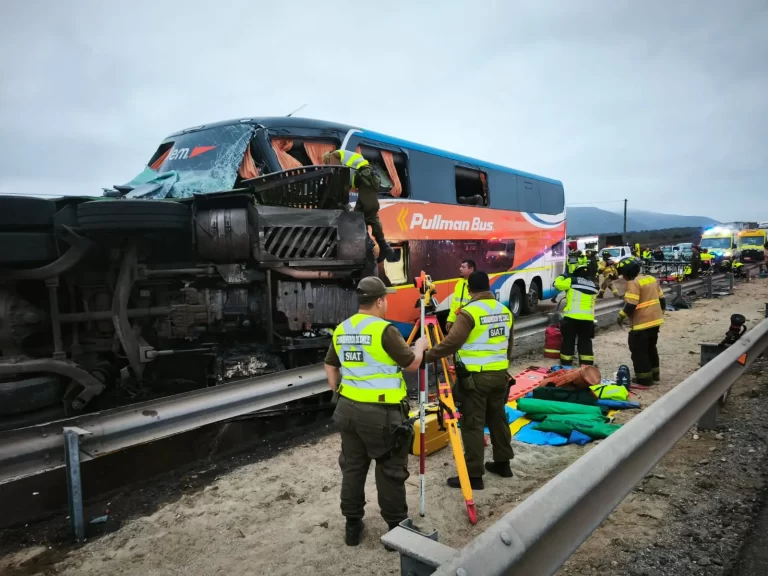 Al menos seis fallecidos deja accidente de buses en Coquimbo