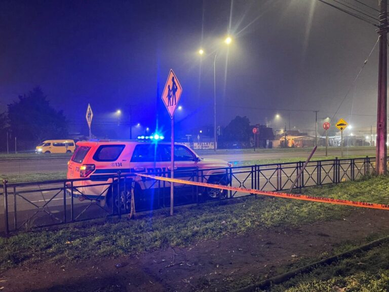 Hombre muere apuñalado en el sector poniente de Temuco