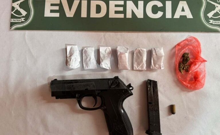 Detienen a joven de 19 años armado por vender drogas en Purén